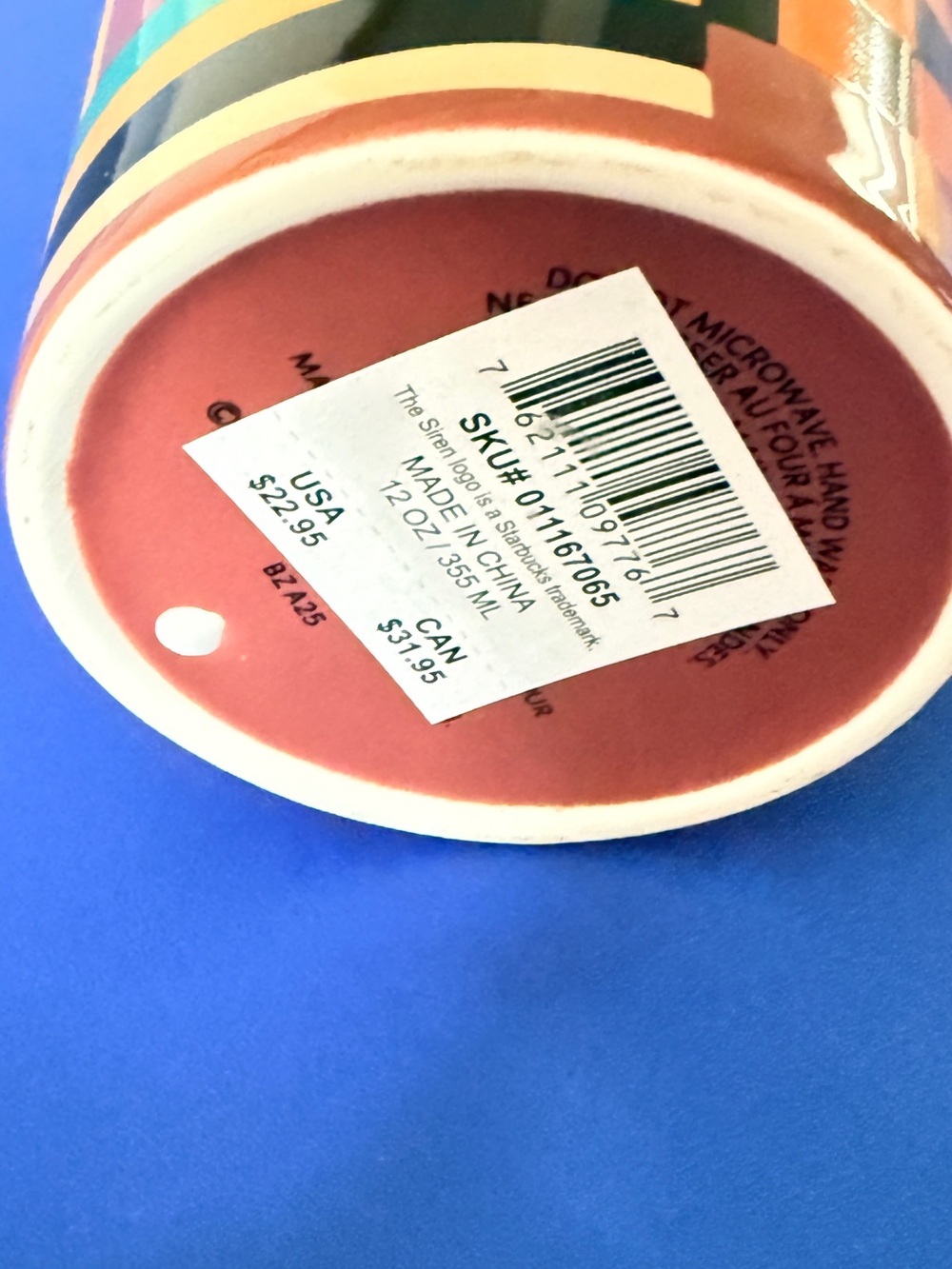 BRAND NEW WITH TAGS Starbucks Shade Akanbi Artist Ceramic Tumbler 12 oz - Picture 7 of 7